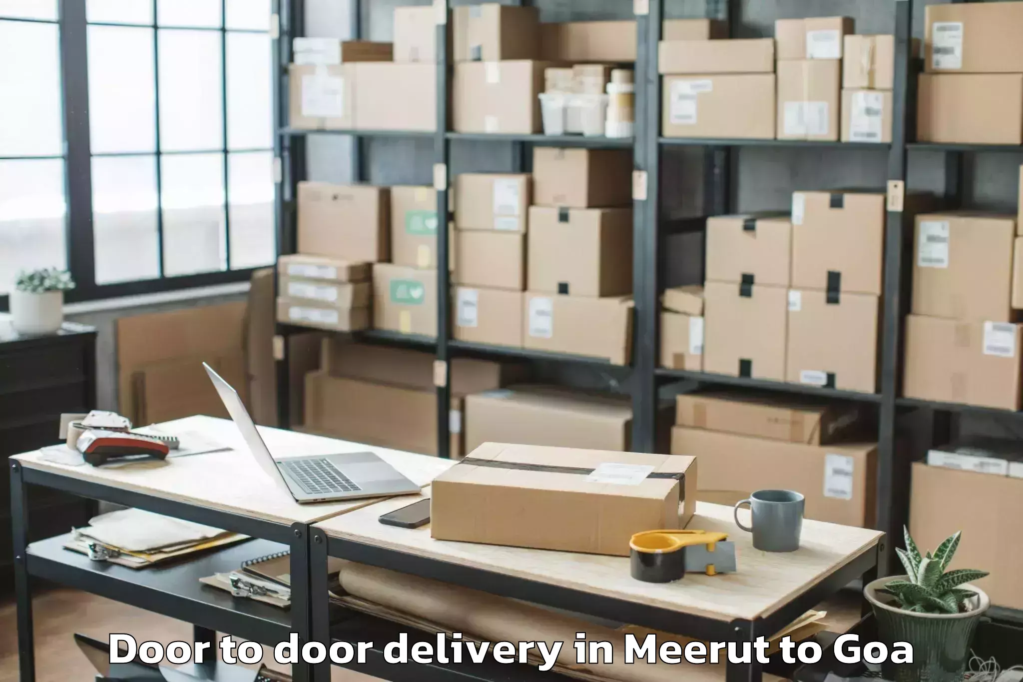 Affordable Meerut to Chicalim Door To Door Delivery